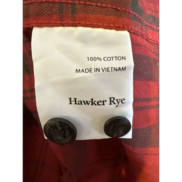 NWT Hawker Rye Velasquez Washed Plaid Twill Shirt Size 2XL - Picture 11 of 13
